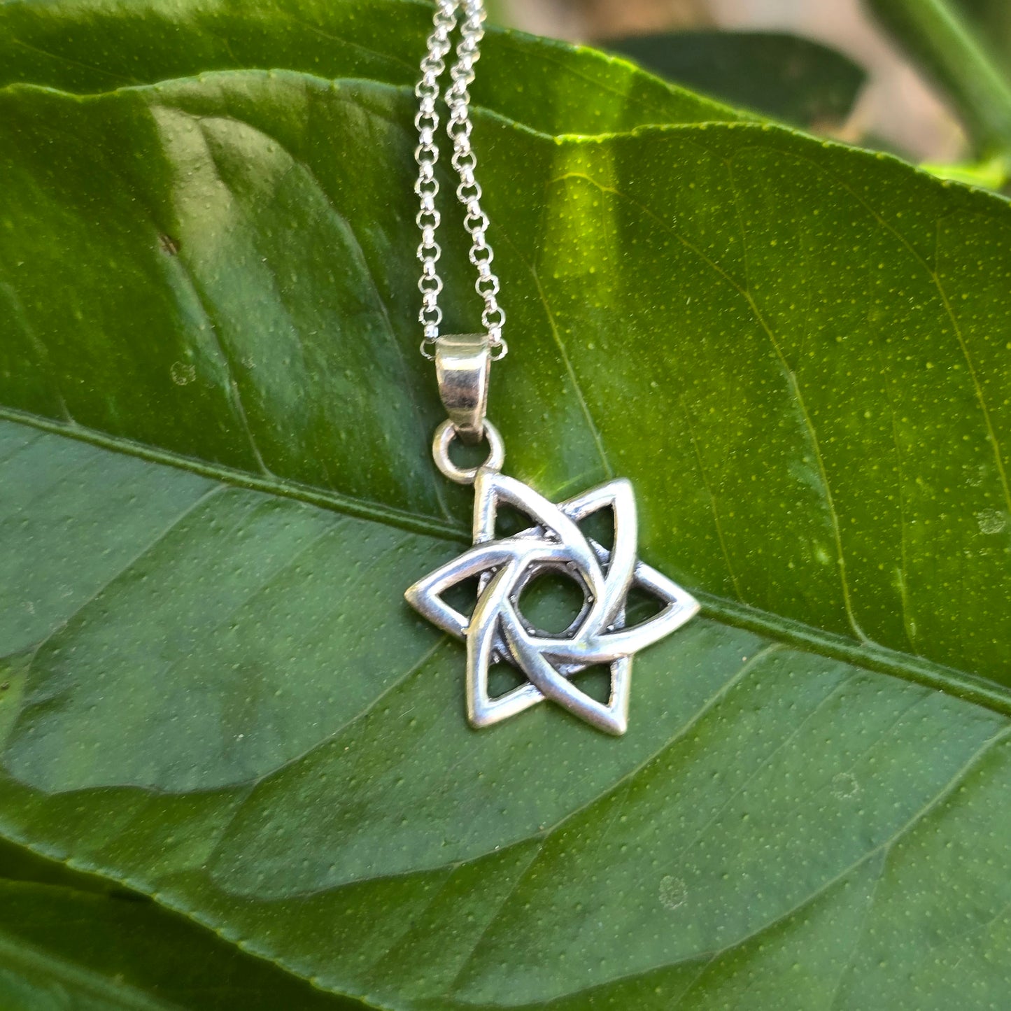 שרשרת מנדלה מגן דוד כסף 925