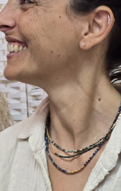 סט שרשראות African Blu