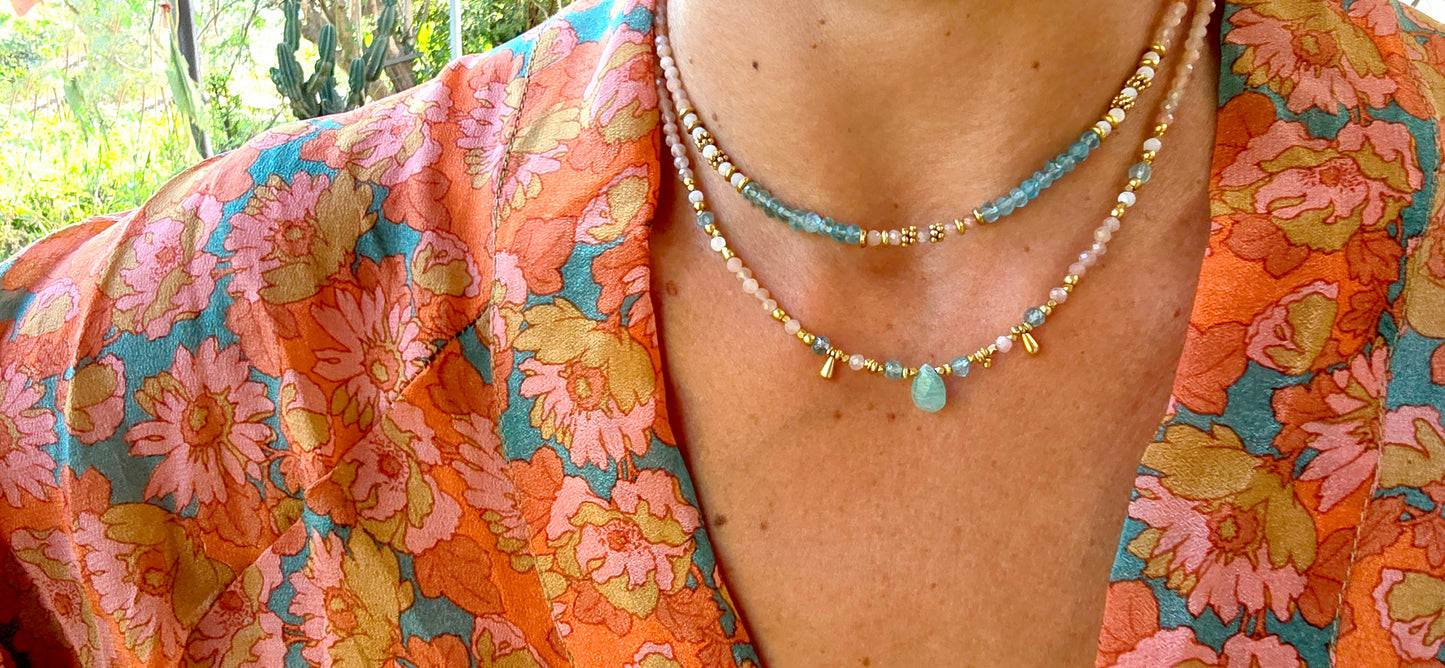 סט שרשראות "נשימה של ים"