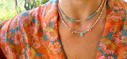 סט שרשראות "נשימה של ים"