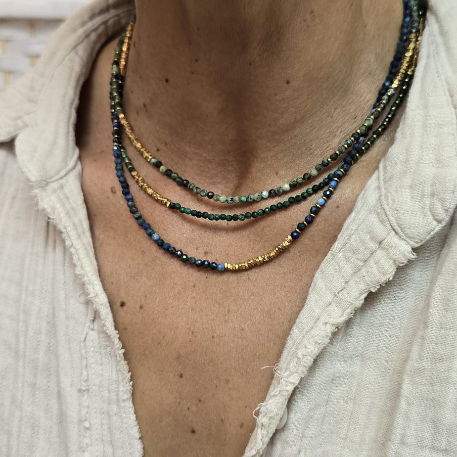 סט שרשראות African Blu