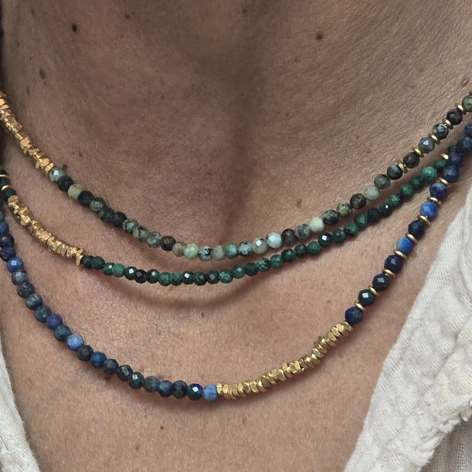 סט שרשראות African Blu