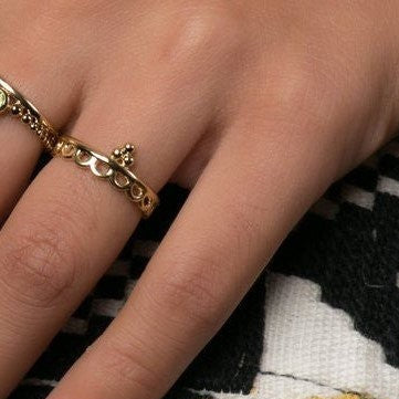 זוג טבעות מלכותי זהב 14 קראט A+D