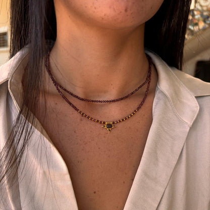 סט שרשראות כוכב גרנט