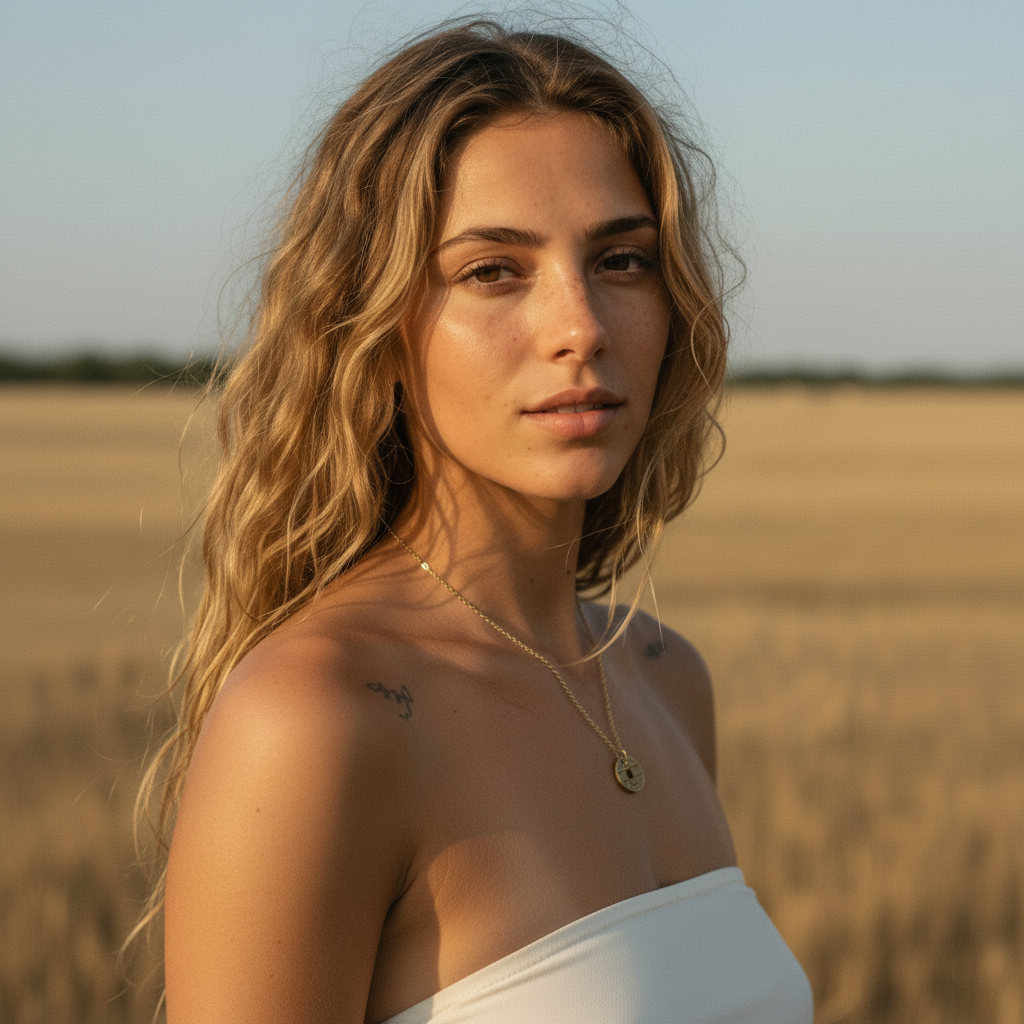 שרשרת אסימון מוזהבת