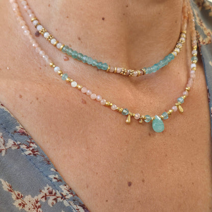 סט שרשראות "נשימה של ים"