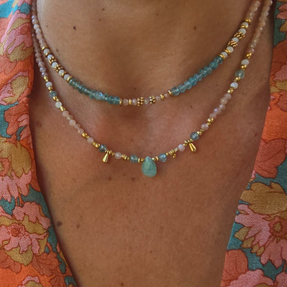 סט שרשראות "נשימה של ים"