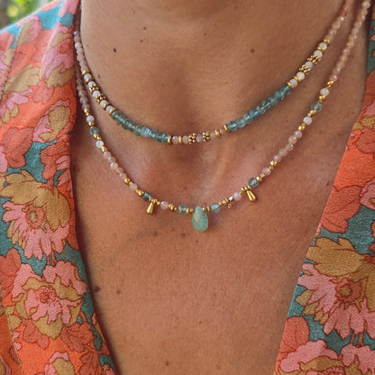 סט שרשראות "נשימה של ים"