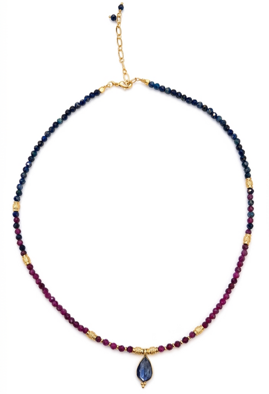 שרשרת גאיה לאפיז ורובי