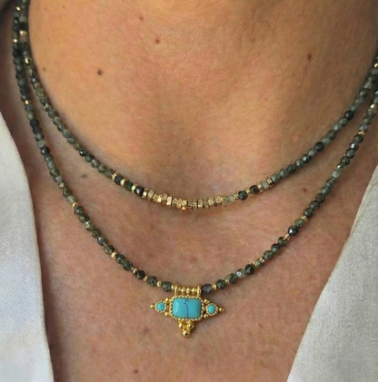 סט שרשראות כוכב טורקיז