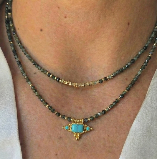 סט שרשראות כוכב טורקיז