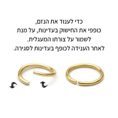 נזם חישוק לייזה